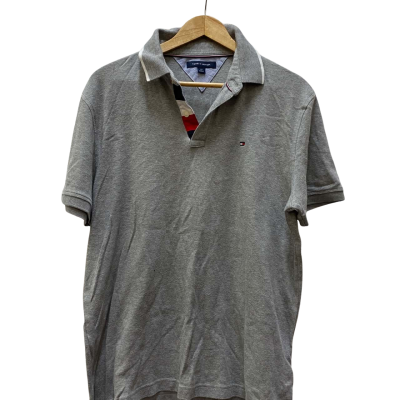 Tommy Hilfiger Mens  Size L Polo Shirt Grey 