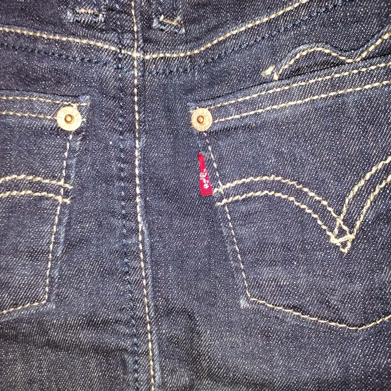 Levi's size 4 Made in Pakistan Skirt Denim Copper Rivets Levi Kids Good