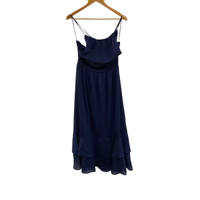 BNWT Something For Sarah Womens  Size 14 Midi Dress Navy 