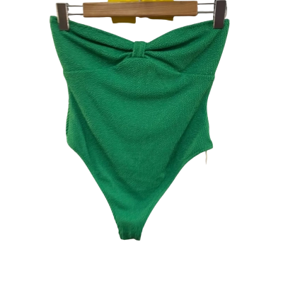 BNWT Subtitled Womens  Size L Onepiece Bathers Green 