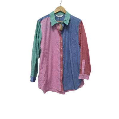 Virtuelle Womens  Size 14 Long Sleeve Shirt Multicoloured 