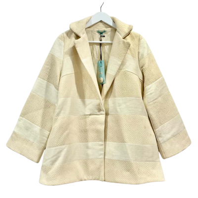 BNWT Kookai Ivory Jacket Size  36 RRP $320.00