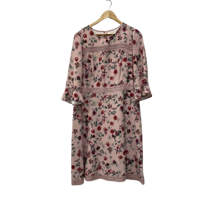 Review Womens  Size 16 Floral Dress / Pink  
