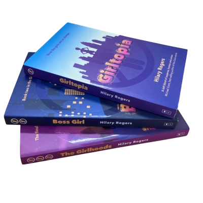 GIRLTOPIA, the trilogy by Hilary Rogers, a blend of suspense, humour and action!
