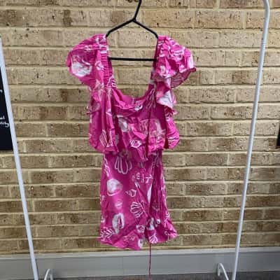 Petal + Pup Womens pink patterned dress Size M 