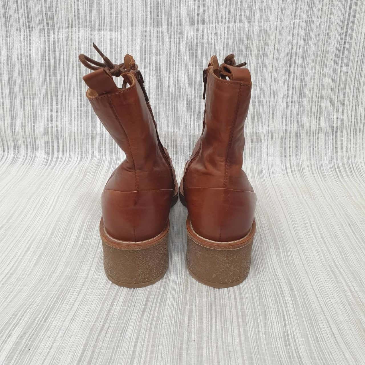 effegie Portugal Brown European Leather /Lace up/ Combat Style /Ankle ...