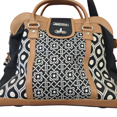Florence Broadhurst Womens Black  / Pattern Carry on Luggage Bag
