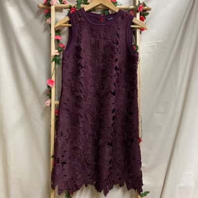 Womens Karen Millen Burgundy Dress Size XS