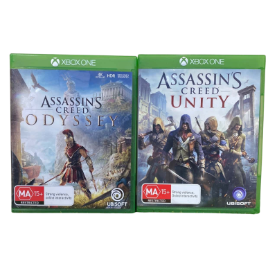 Assassins Creed Odyssey & Unity Xbox One Games