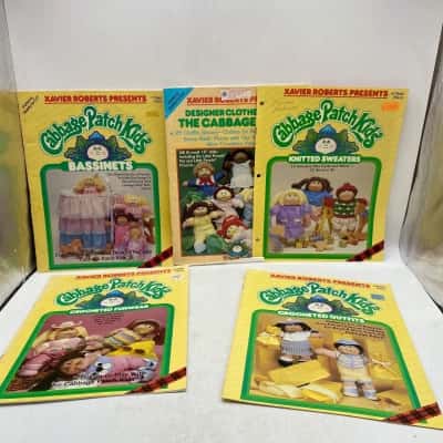 Cabbage Patch Vintage Patterns Ready-To Cut 7 Books Paper