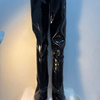 NEW!! Black Animal Print - Thigh High Boots 