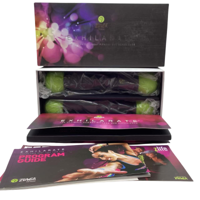 BNIB Zumba Fitness Exhilarate Feel the Rush 7 Workout DVDS JK5