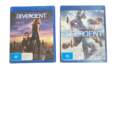 Divergent & Insurgent on Blu-Ray Bundle (Sealed)