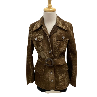 Vintage Ertsem Buffalo Leather Coat. Size 42 