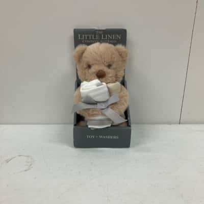 The Little Linen Company Australia Toy Bear + Washers 