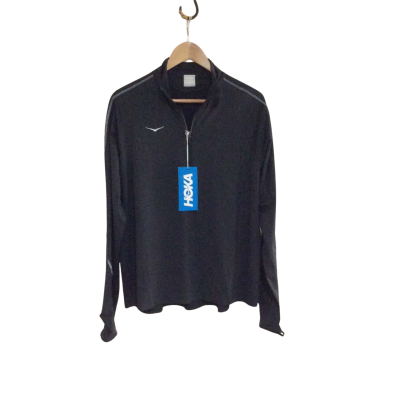 HOKA ONE ONE Women's Size XL Sports Coat Black  / Silver 