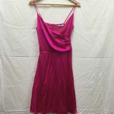 Party Womens Size 8 Pink Silk Dress RRP: $150.00