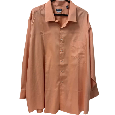 Van Heusen Men’s Size 20 Long Sleeve Shirt Coral / Peach 