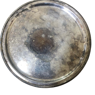 Silver Plated Round Tray/Serving Plate- Ranleigh Productions Plate