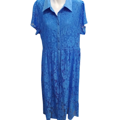 Alessandra Womens  Size XL Maxi Dress Blue 
