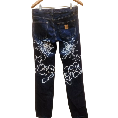 Carhartt 27x32 Jeans with Flower Pattern