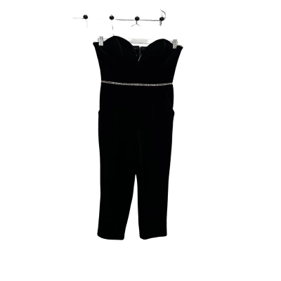 Amanda Uprichard Womens  Size P Velvet Jumpsuit Black  