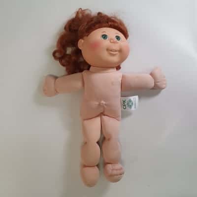 2017 Cabbage Patch Kids 35cm Doll Brown Hair Green Eyes