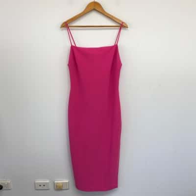 Forever New Pink Sleeveless Midi Dress  Size 16 