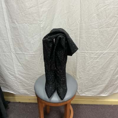 Steve Madden Womens Size 40 / 9 Heels Black  RRP $449.95