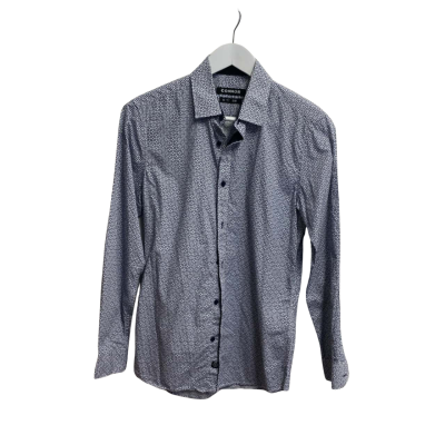 Connor Mens  Size XS Business Shirt Blue / Pattern 