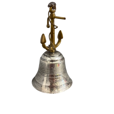 Vintage Angus & Coote Sydney Nautical Bell – Anchor Top – “Manowai” Souvenir Bell