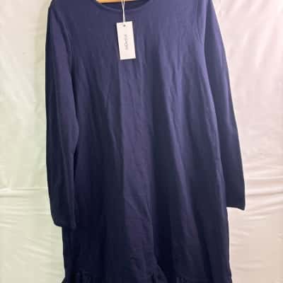 Piper Womens Size L Oversized Jumper Navy Blue BNWT