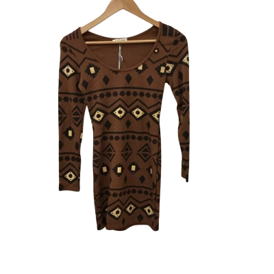 Mika & Gala  Womens  Size 6 Bodycon Dress / Mini Dress Brown 