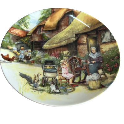 Vintage Royal Doulton Collectable Plate The Spinner 1990 (B4)