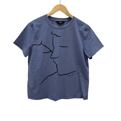 Motto Women's Tee Kiss Size 10 Grey 