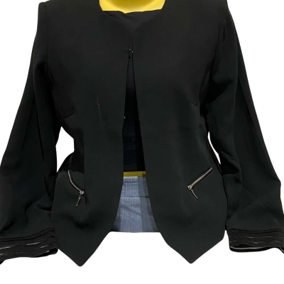 HEINE PANELLED JACKET in Black Size 40 Womens