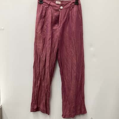 Gorman Womens  Size 10 Wide Leg Pants Gold / Pink  