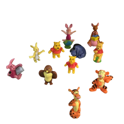 Poo Bear And Friends as pictured Approx 5 x 3 cm