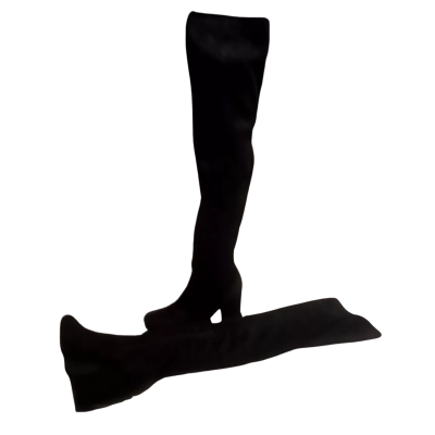  Women's Wildfire Size 7 Over the Knee Boots Black Suede