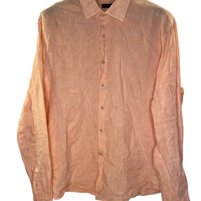Sacred Heart Womens  Size XXL Button Up Top Peach 