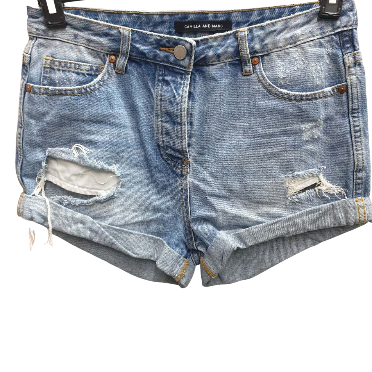C&M Camilla and Marc 'Delphine' Distressed Denim Shorts Size 26(s)