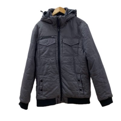 Just Jeans Mens Winter Jacket Size XL Grey with Detachable Hood