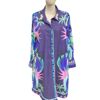Gorman Womens  Size 14 Maxi Dress Blue / Pattern / Pink  / Yellow 