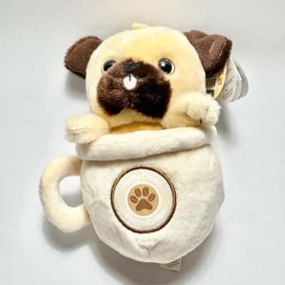BNWT Keel Toys Puppachino Lucky The Spotty Dog Plushie