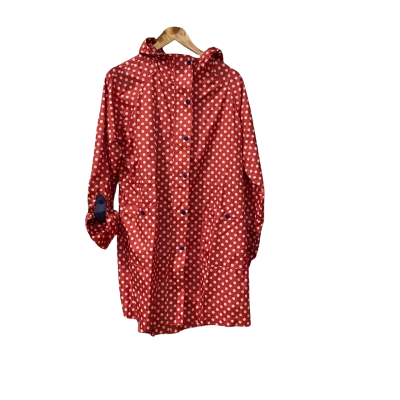Laura Ashley Womens  Size S-M Raincoat Polka Dot / Red / White 
