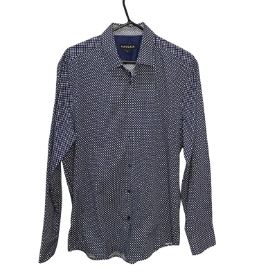 Tarocash Mens  Size L Long Sleeve Shirt Blue / White 