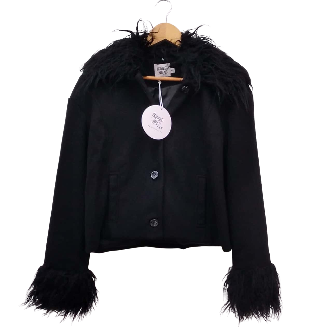 PRINCESS POLLY Womens M/L Black Ana Penney Lane Jacket (521)(s)