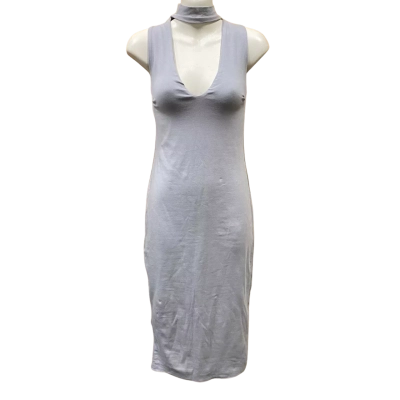 Kookai Light Grey BodyCon Midi Dress Size 2