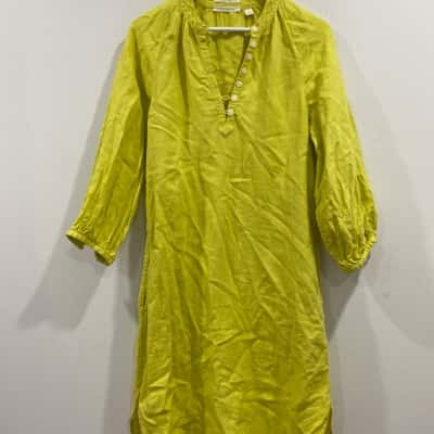 Trenery Womens  Size 8 Midi Dress Yellow 