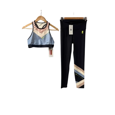Brand New RRP: $238  P.E Nation Womens  Size M Crop Top & Leggings Set Black  / Blue / Brown / Cream 
